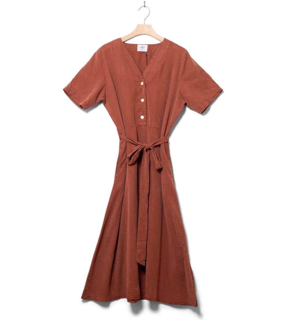 Klitmoller W Dress Pernille red burnt sienna