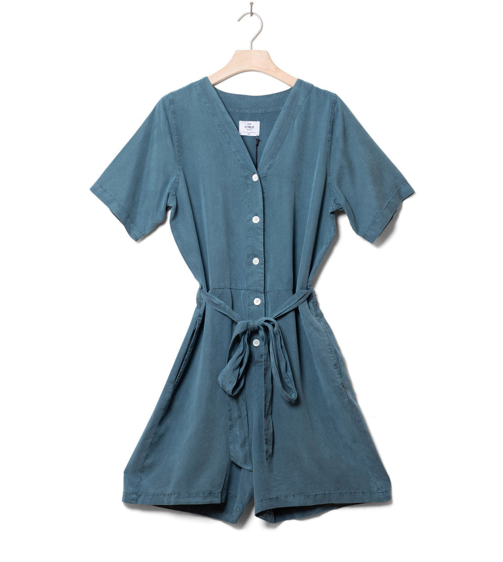 Klitmoller W Jumpsuit Marna Short blue petrol