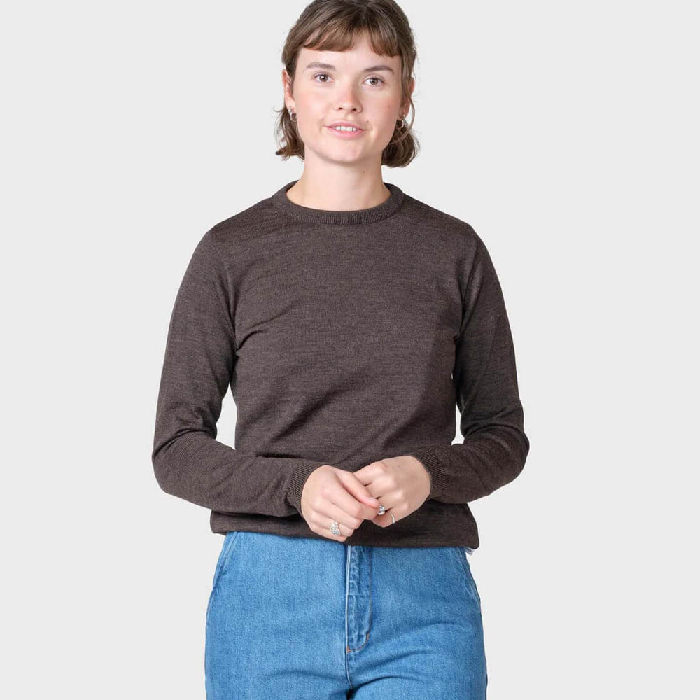 Klitmoller W Knit Basic Merino brown taupe