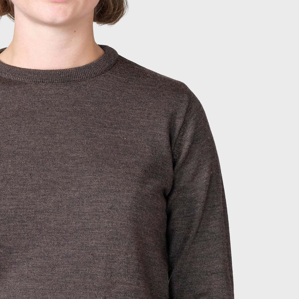 
                      
                        Klitmoller W Knit Basic Merino brown taupe
                      
                    