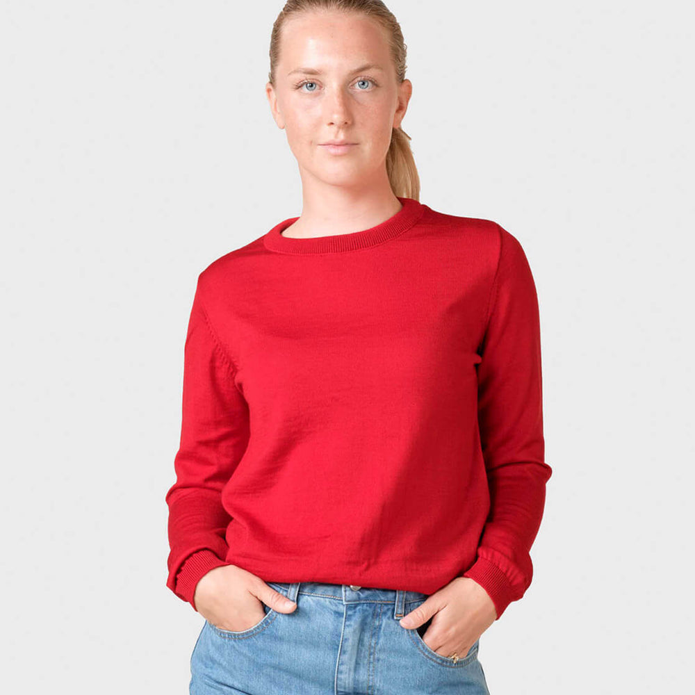 Klitmoller W Knit Basic Merino red