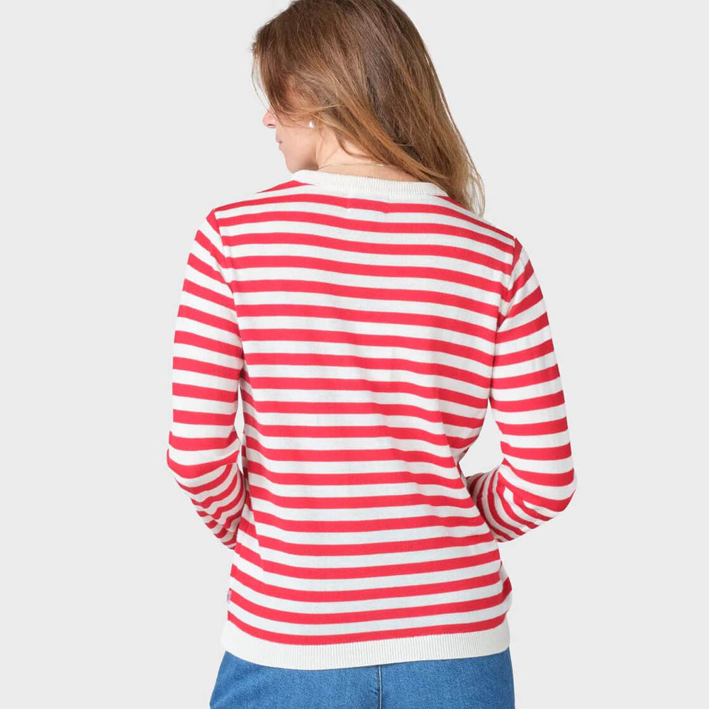 
                      
                        Klitmoller W Knit Basic Stripe Merino beige cream/red
                      
                    