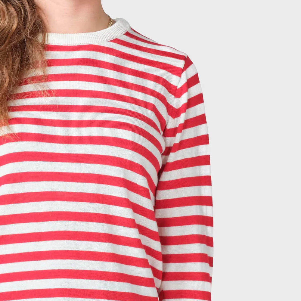 
                      
                        Klitmoller W Knit Basic Stripe Merino beige cream/red
                      
                    