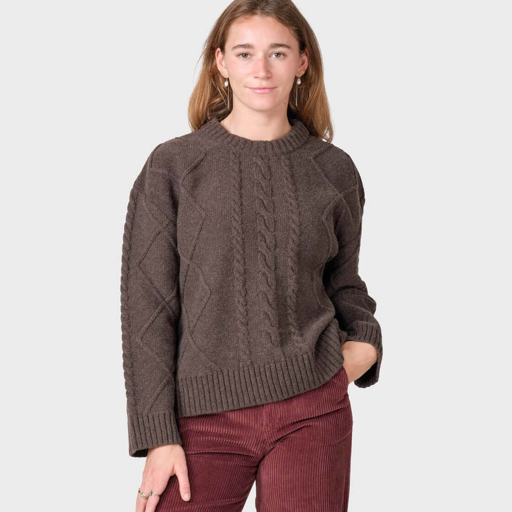 Klitmoller W Knit Eden brown taupe