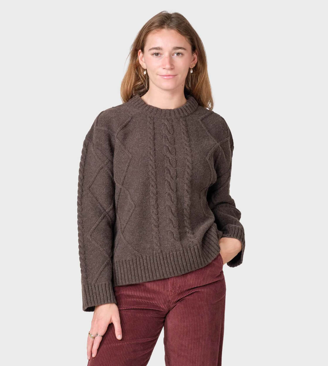 Klitmoller W Knit Eden brown taupe