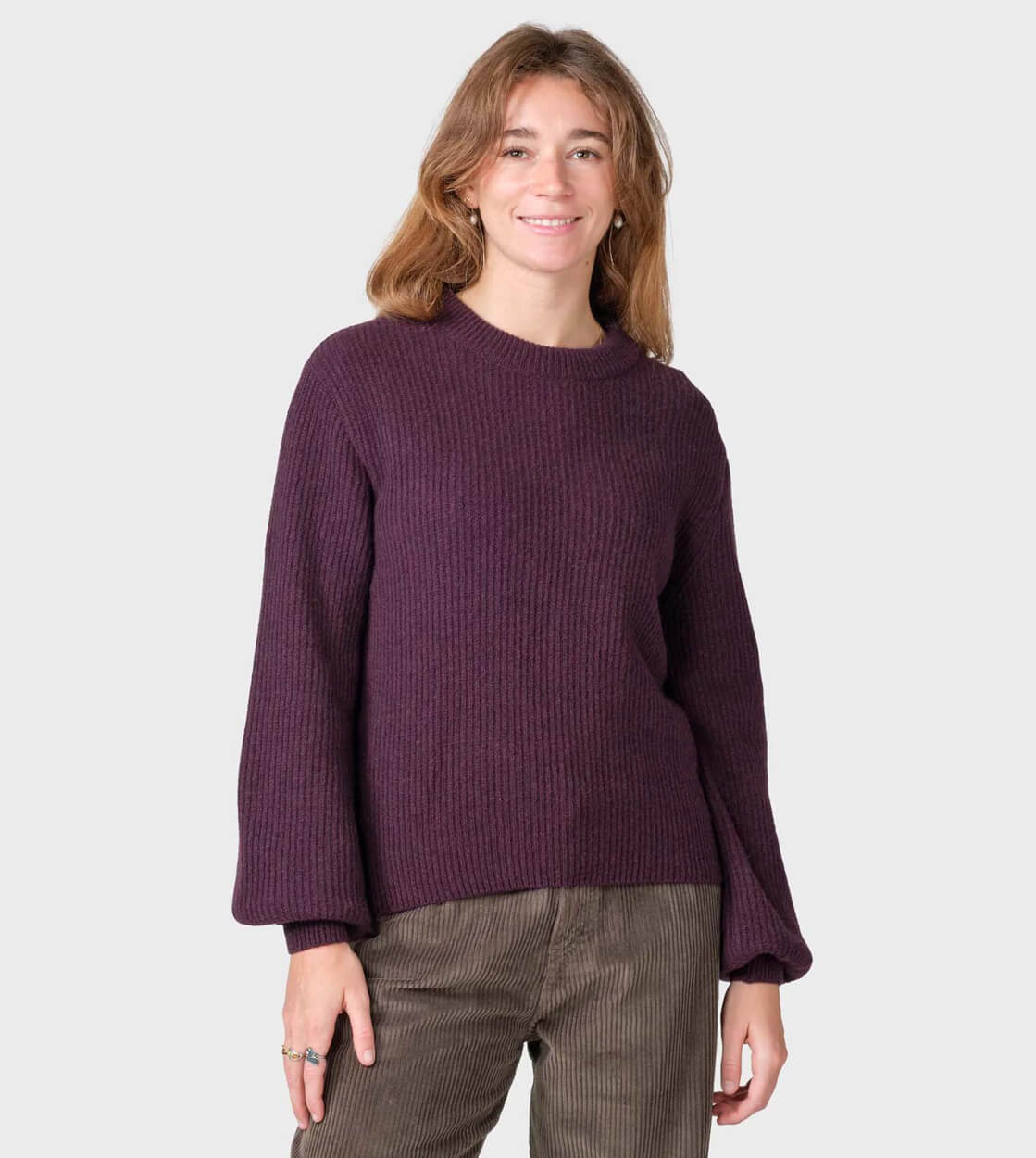 Klitmoller W Knit Gerda red burgundy