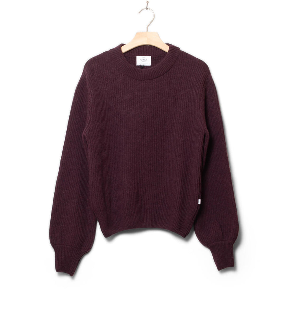 Klitmoller W Knit Gerda red burgundy