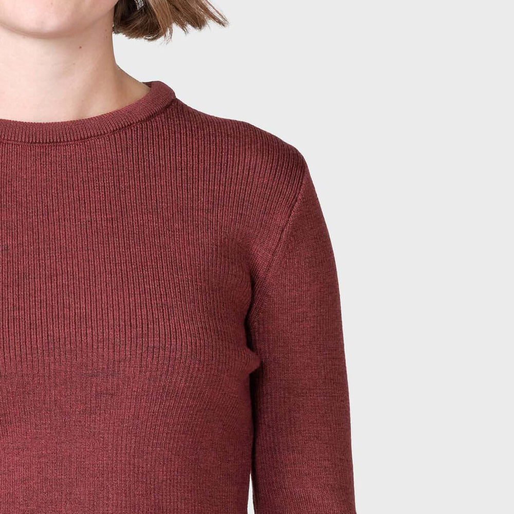 Klitmoller W Knit Ingrid red burgundy