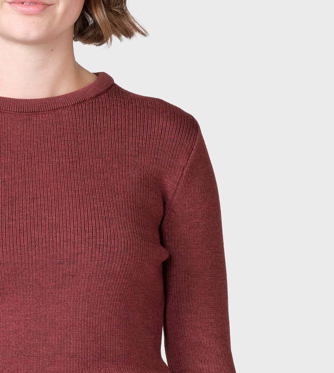 Klitmoller W Knit Ingrid red burgundy