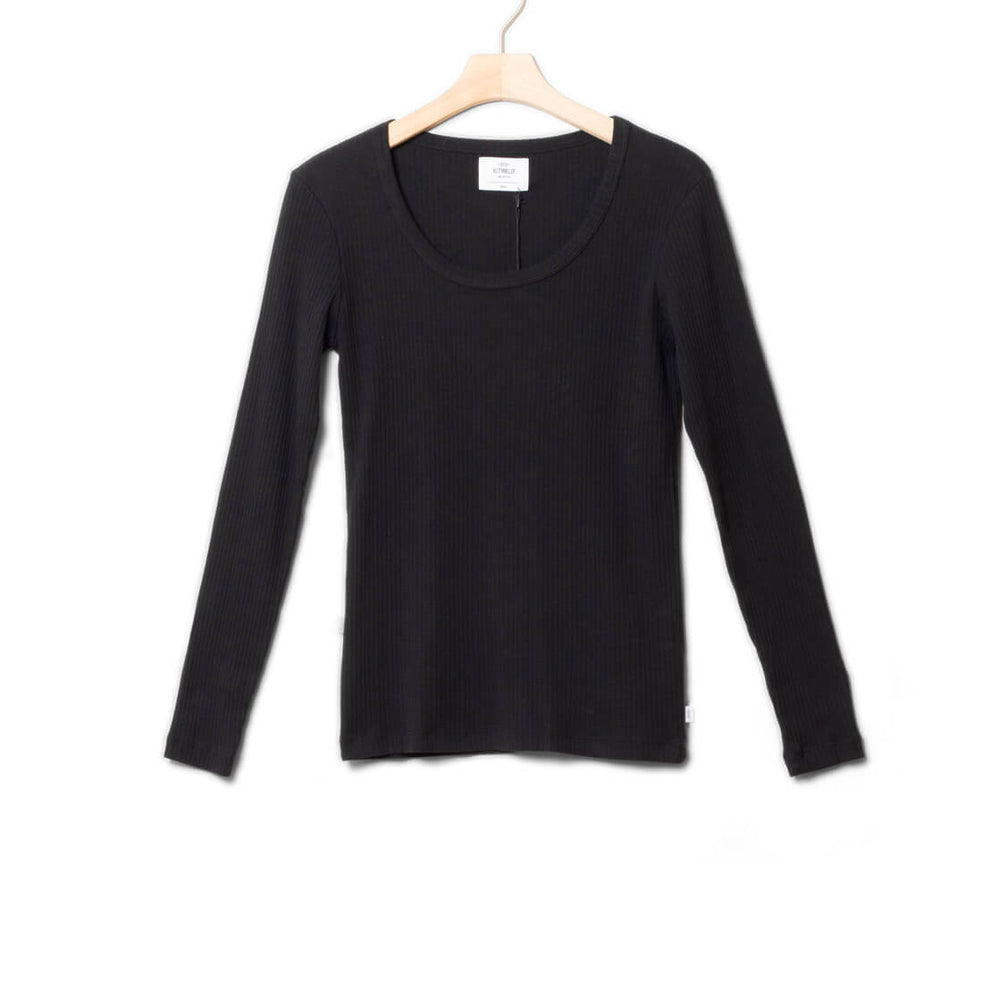 Klitmoller W Longsleeve Rib black