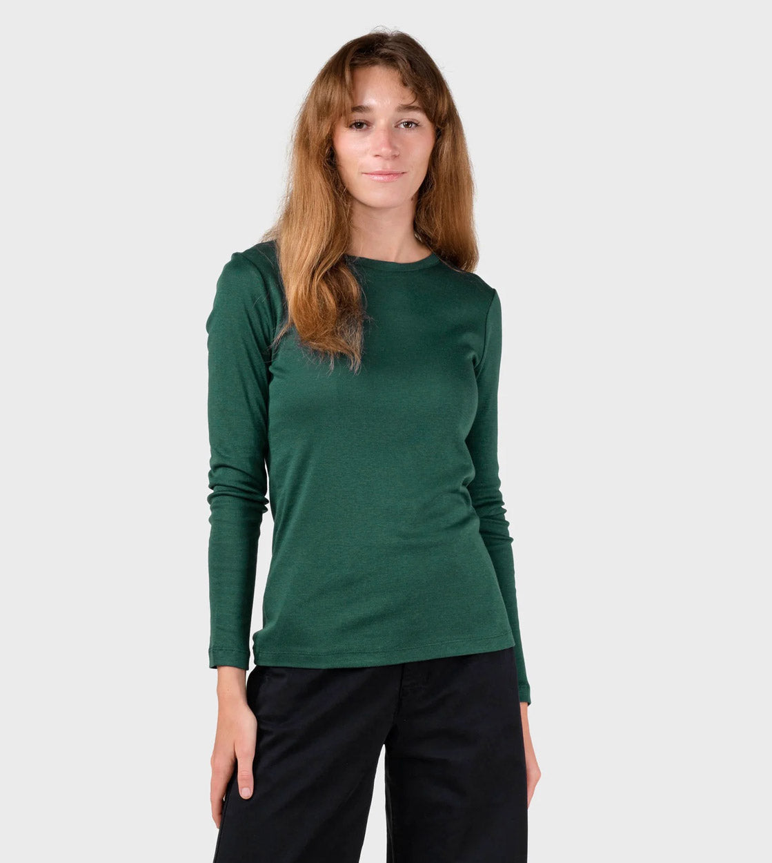 Klitmoller W Longsleeve Selma green moss