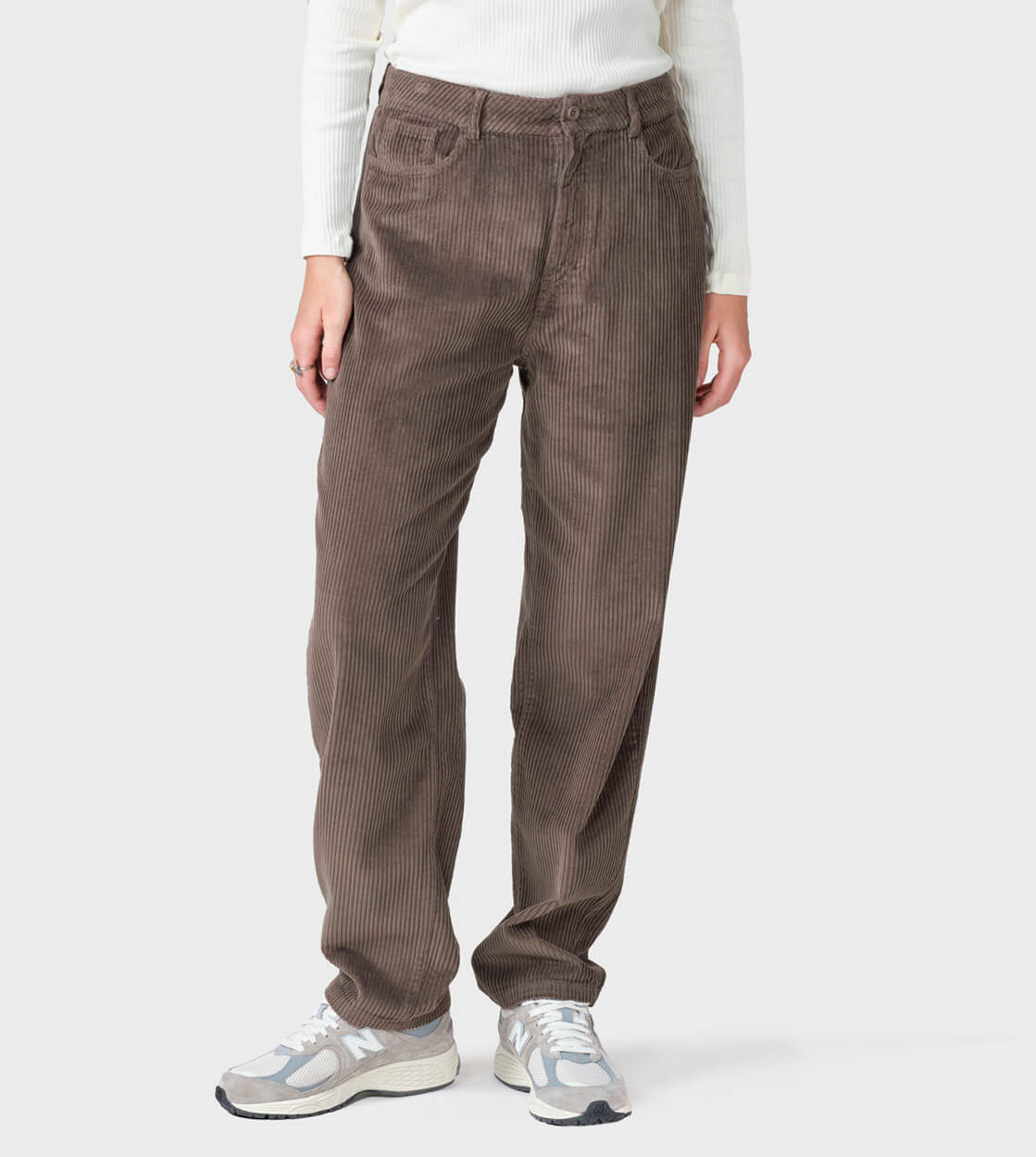 Klitmoller W Pants Gwen Jumbo Corduroy brown taupe