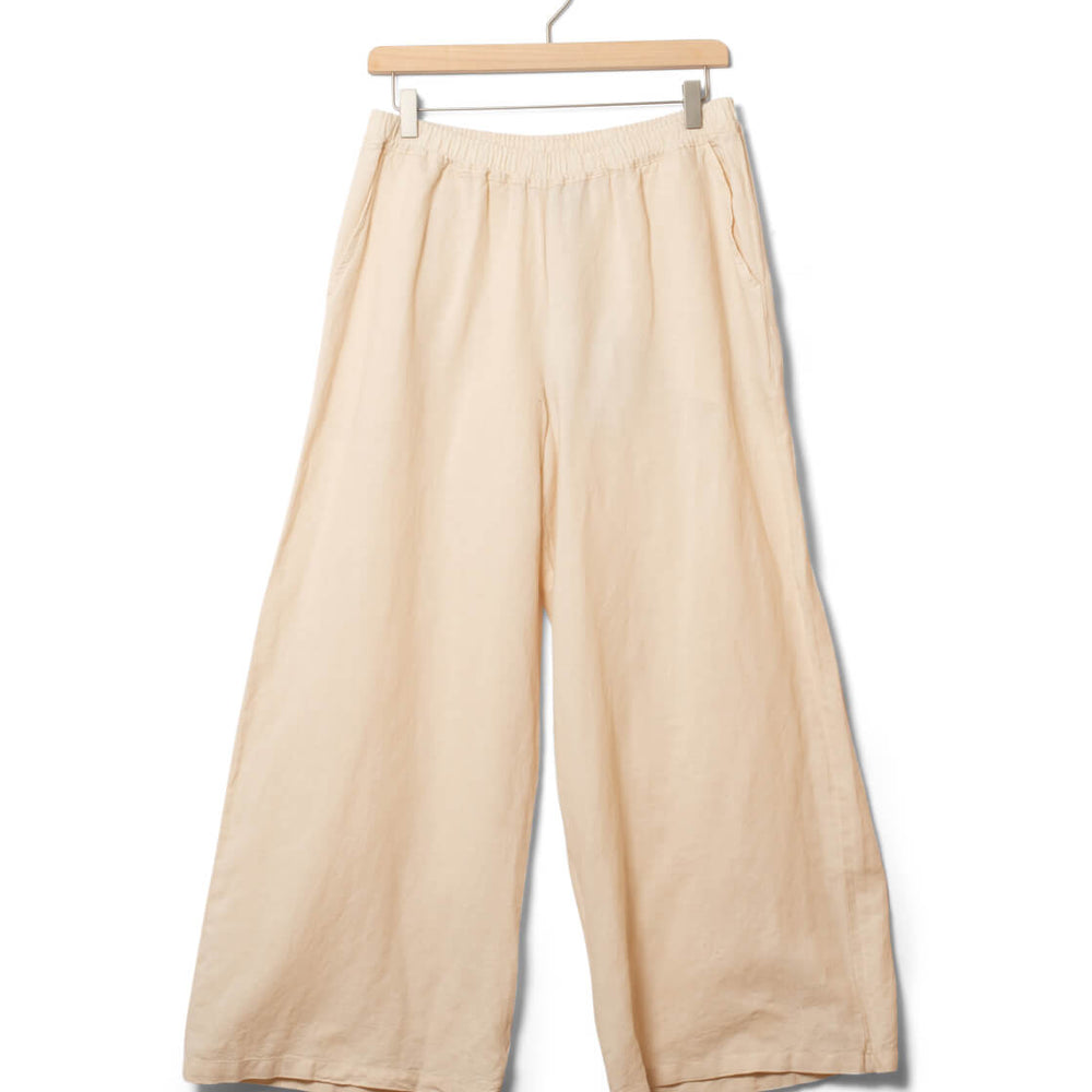 Klitmoller W Pants Kaja Cotton/Linen beige pastel sand