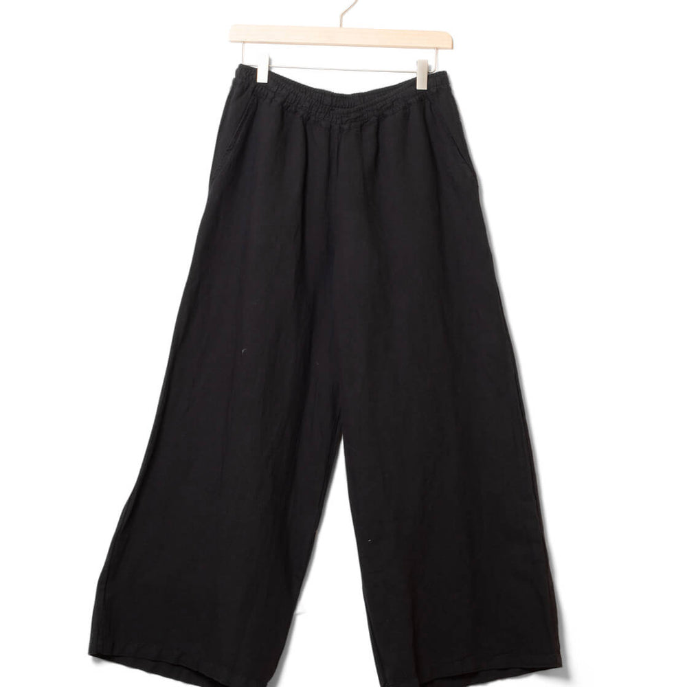 Klitmoller W Pants Kaja Cotton/Linen black