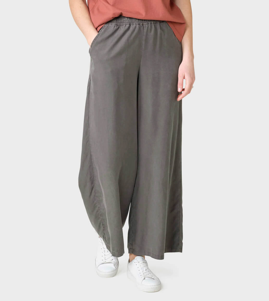 Klitmoller W Pants Kaja Lyocell brown taupe