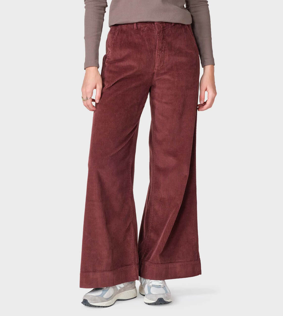 Klitmoller W Pants Lois Cord red burgundy