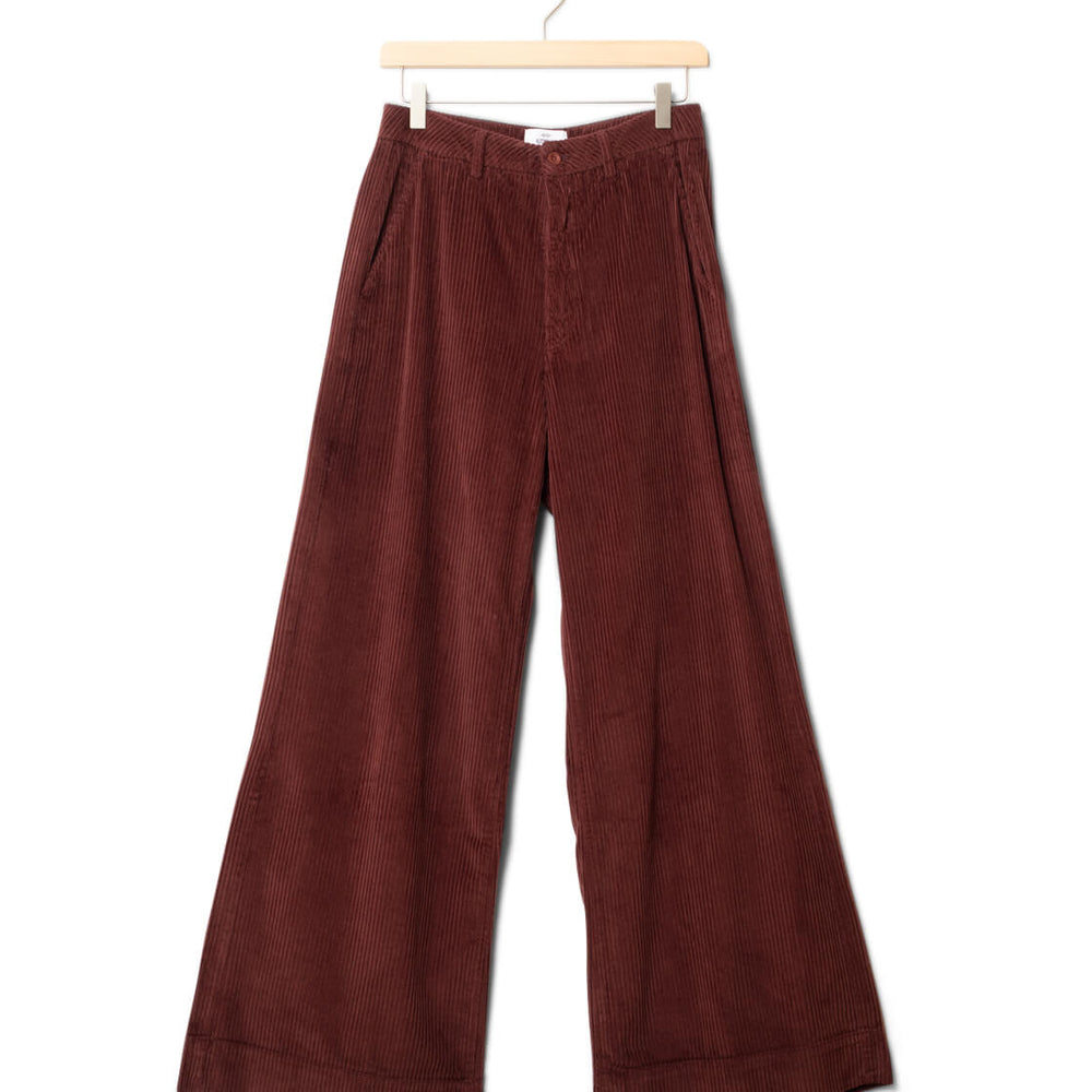 Klitmoller W Pants Lois Cord red burgundy
