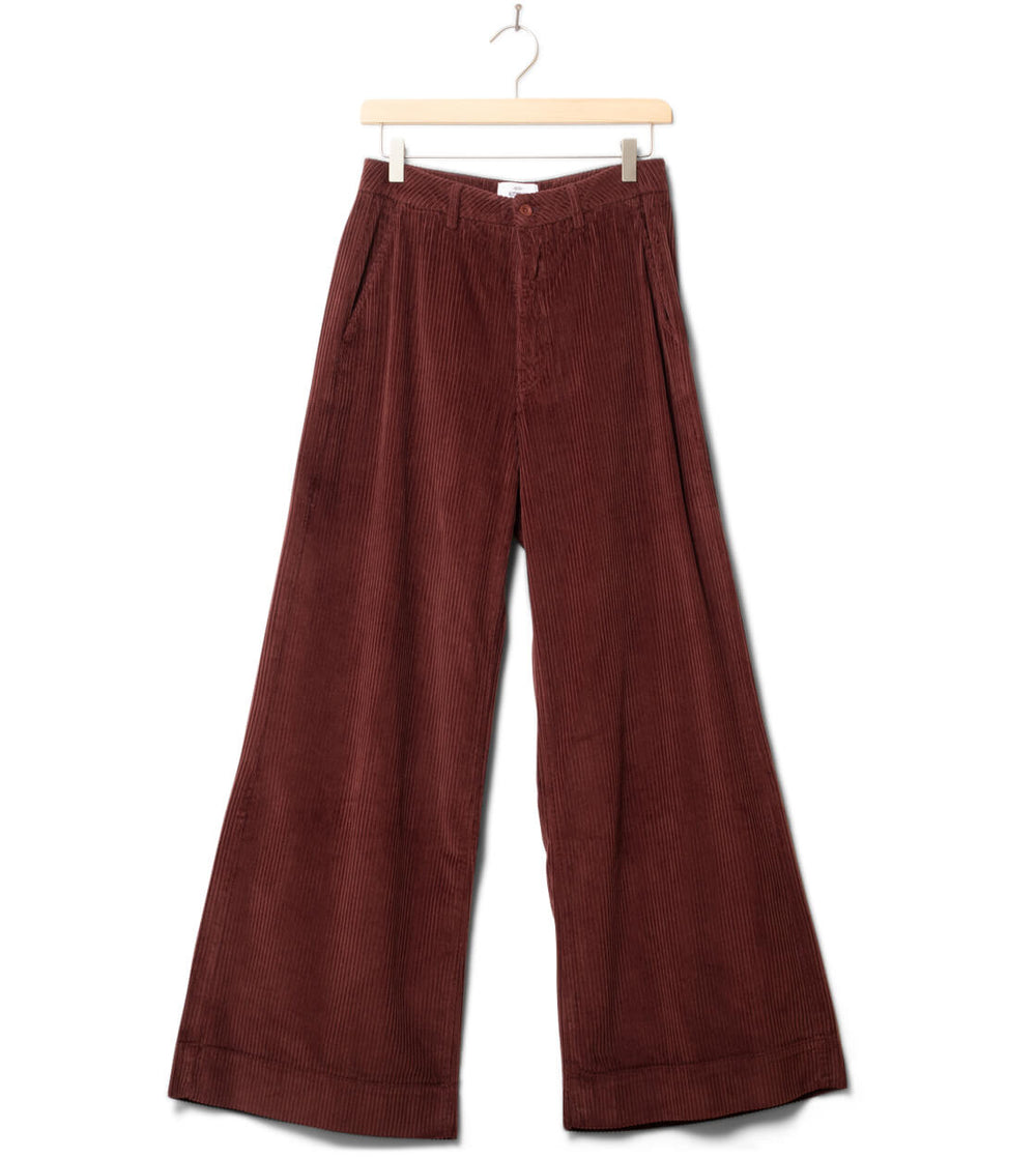 Klitmoller W Pants Lois Cord red burgundy