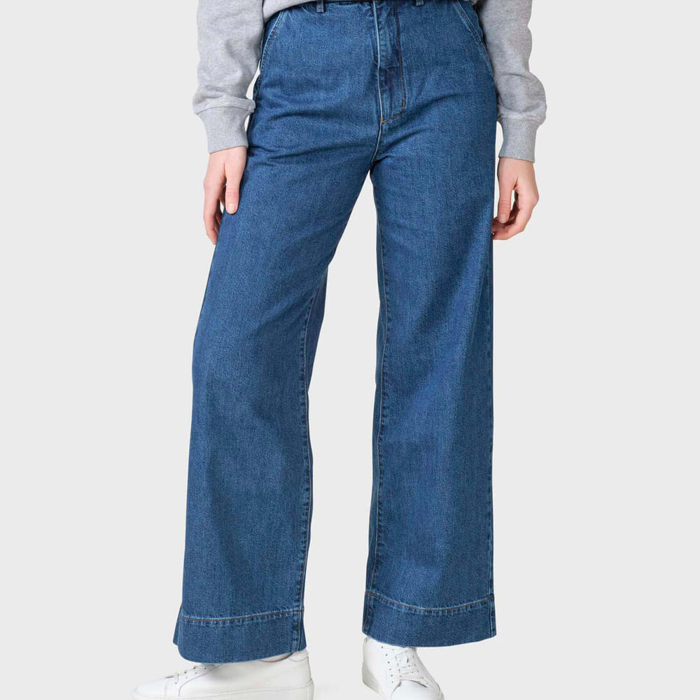 Klitmoller W Pants Lydia Denim blue dark stonewash