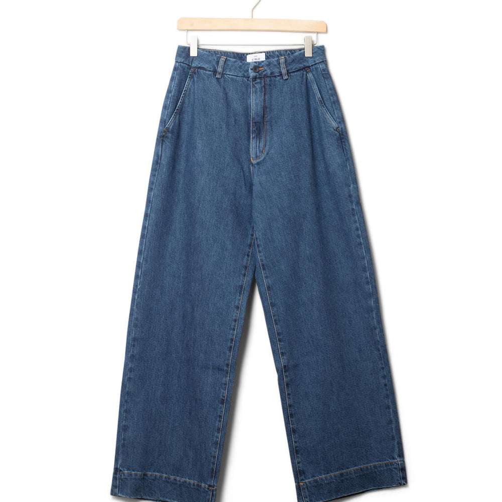 Klitmoller W Pants Lydia Denim blue dark stonewash