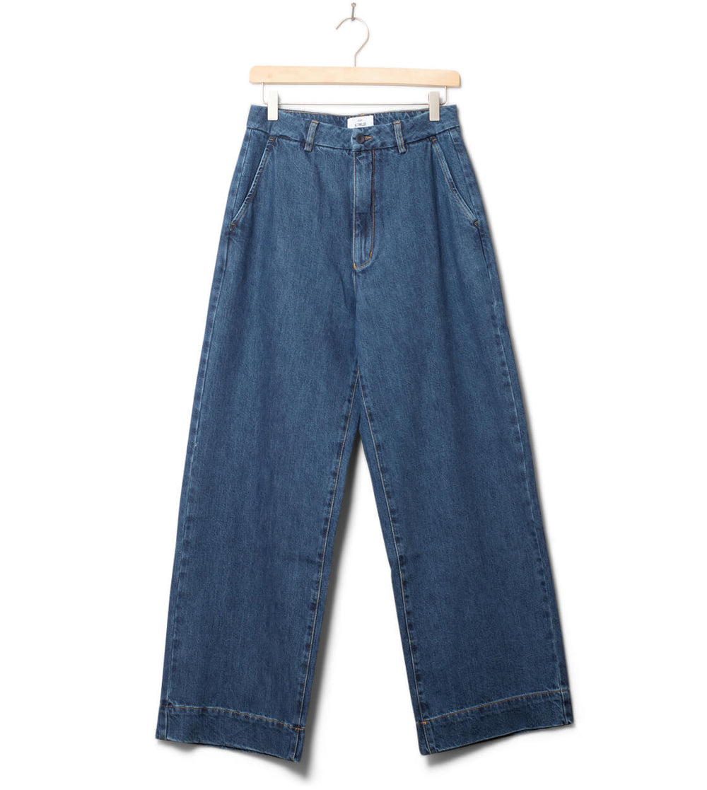 Klitmoller W Pants Lydia Denim blue dark stonewash
