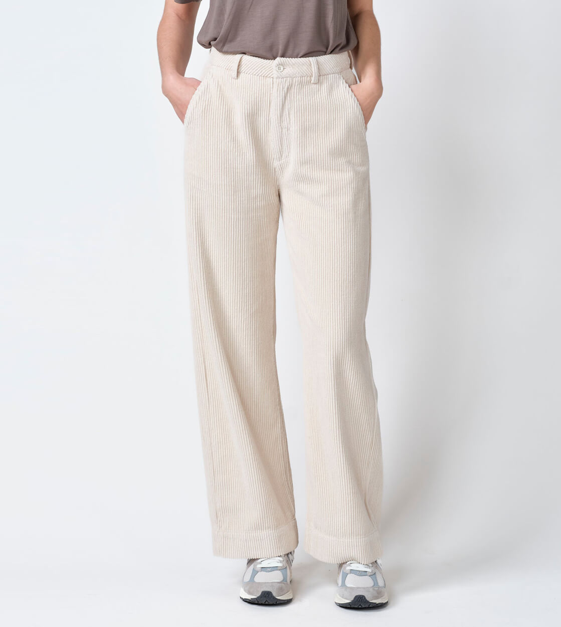 Klitmoller W Pants Lydia Jumbo Corduroy beige pastel sand
