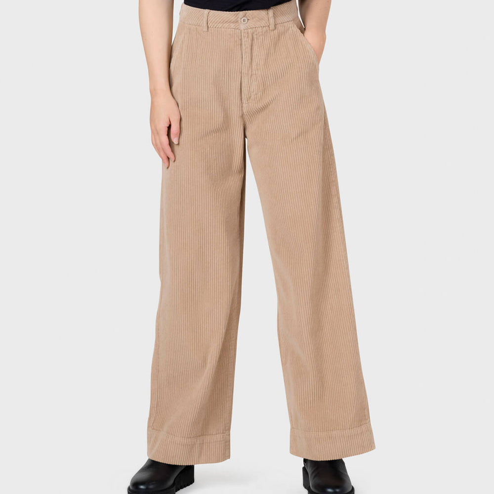 Klitmoller W Pants Lydia Jumbo Corduroy beige sand