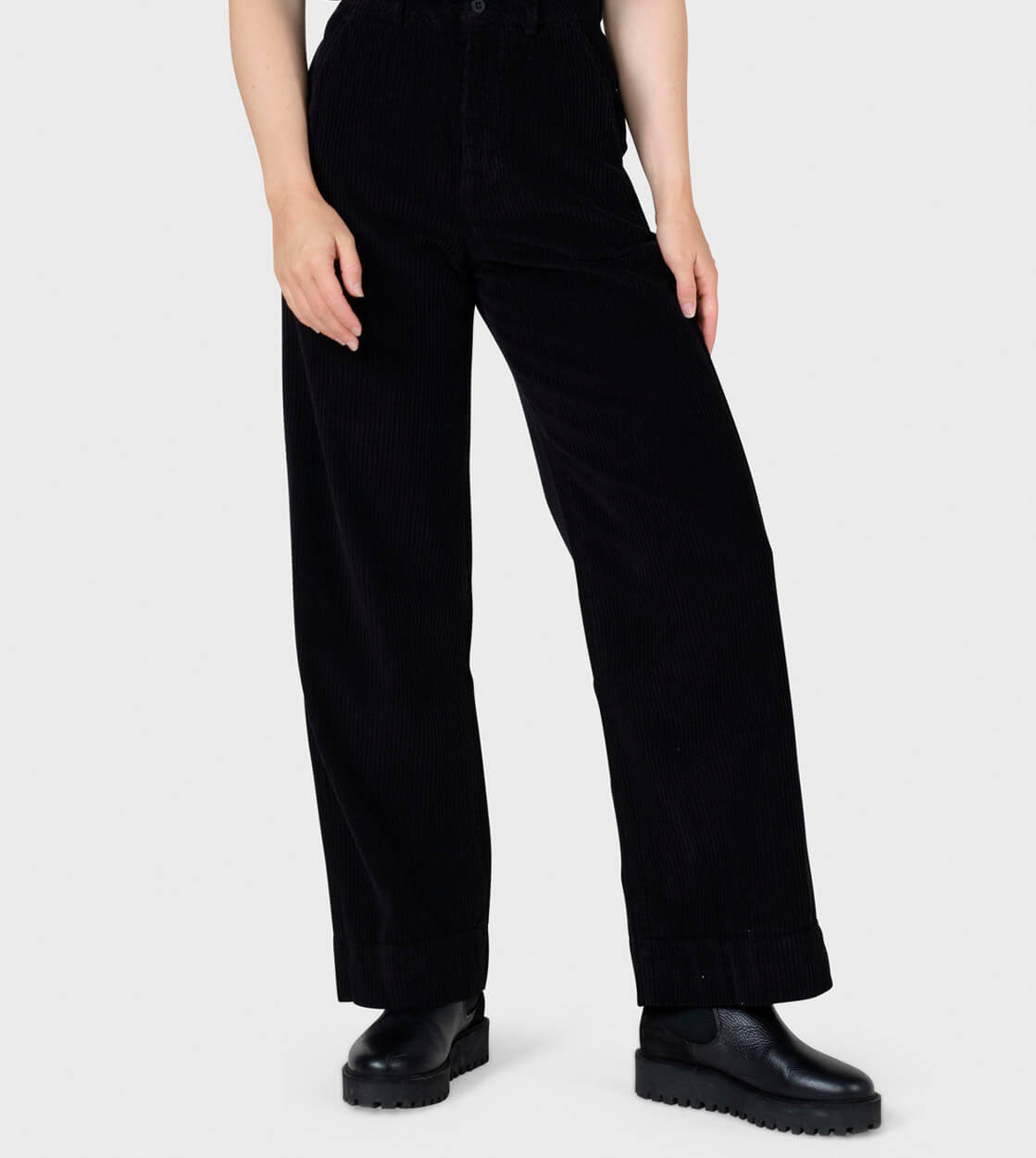 Klitmoller W Pants Lydia Jumbo Corduroy black