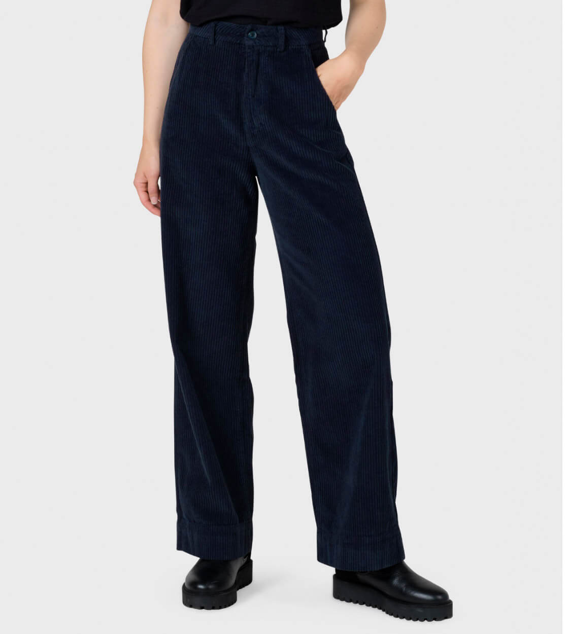 Klitmoller W Pants Lydia Jumbo Corduroy blue navy
