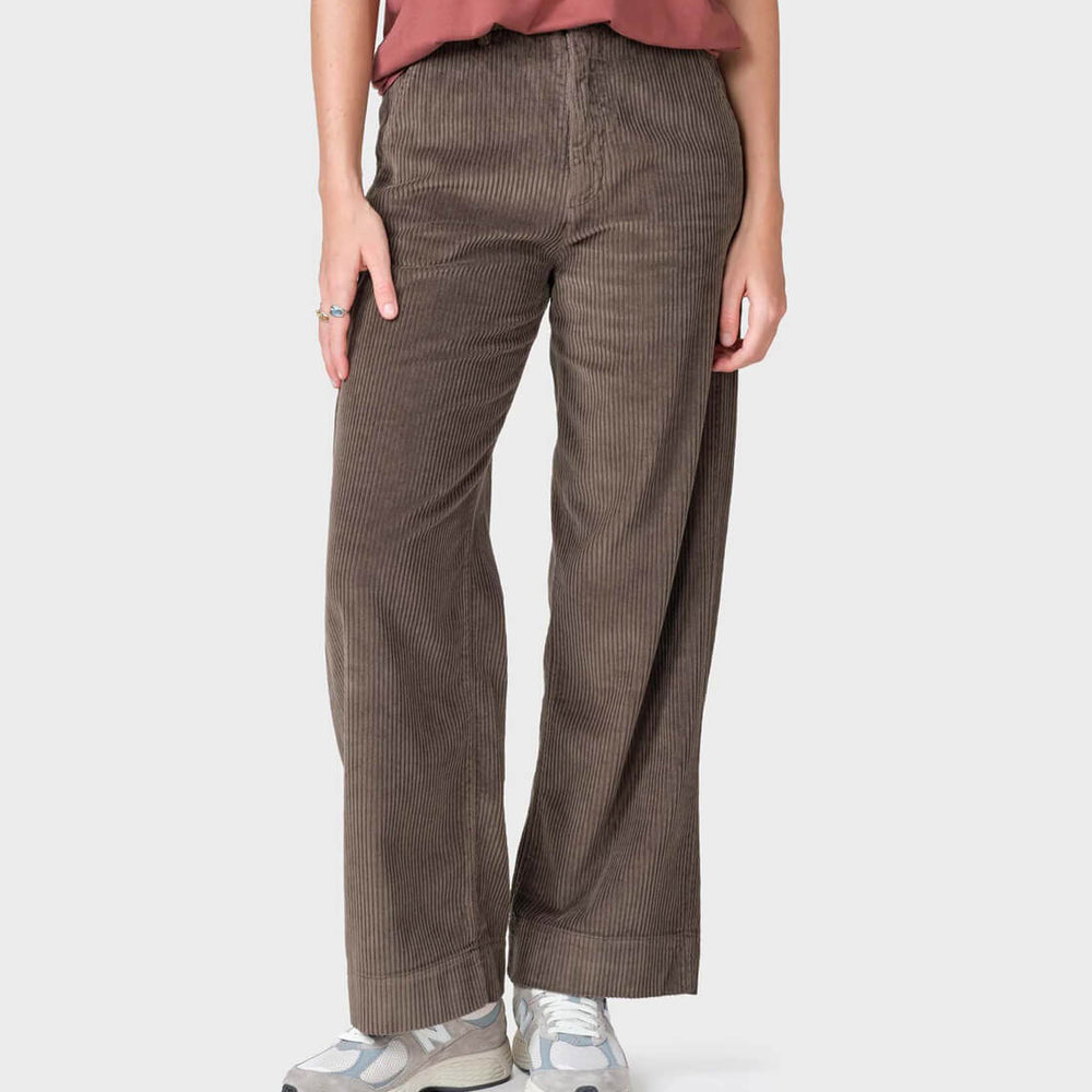 Klitmoller W Pants Lydia Jumbo Corduroy brown taupe