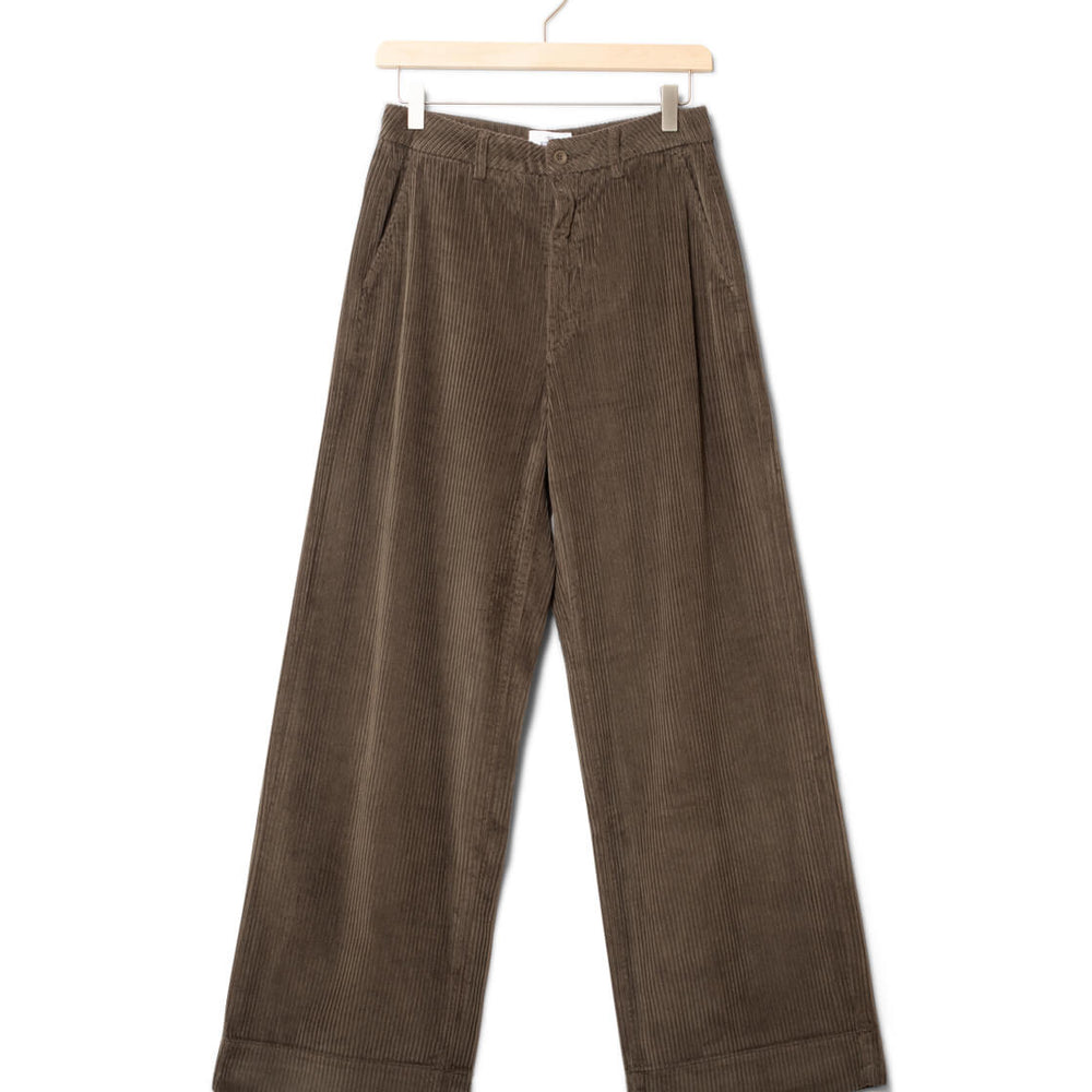 Klitmoller W Pants Lydia Jumbo Corduroy brown taupe
