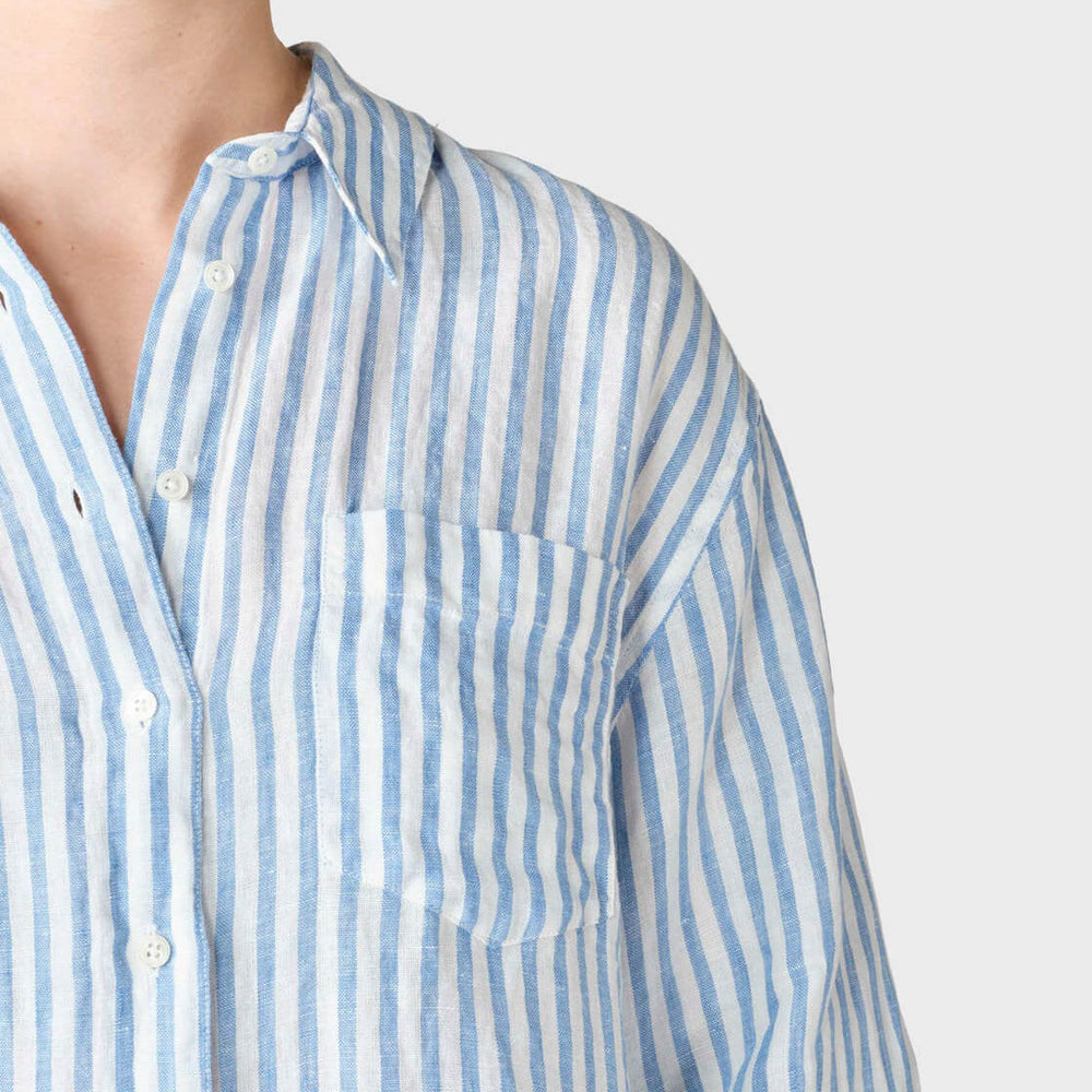 
                      
                        Klitmoller W Shirt Belinda white cream/light blue
                      
                    