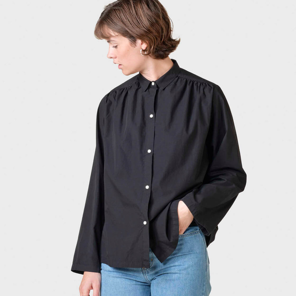 Klitmoller W Shirt Gitte Poplin black