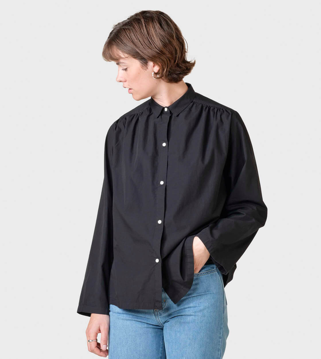 Klitmoller W Shirt Gitte Poplin black