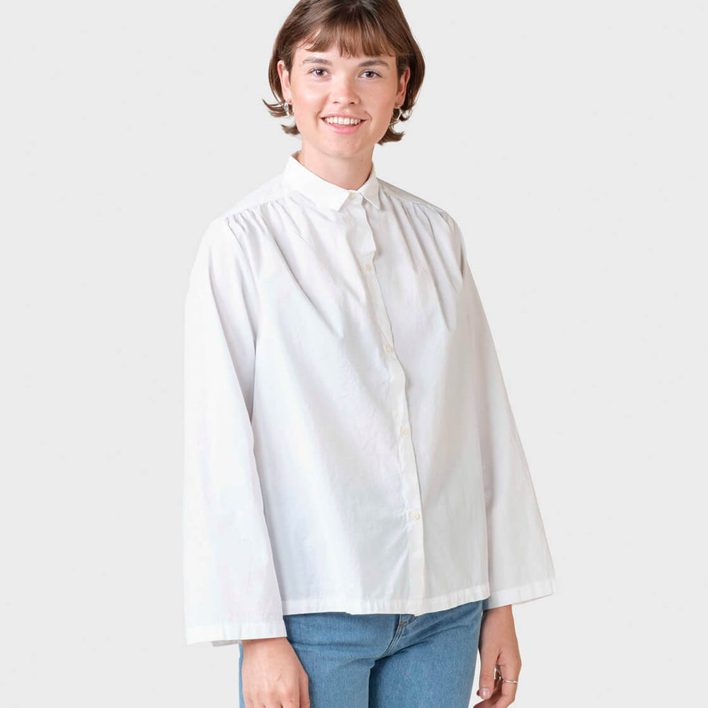 Klitmoller W Shirt Gitte Poplin white