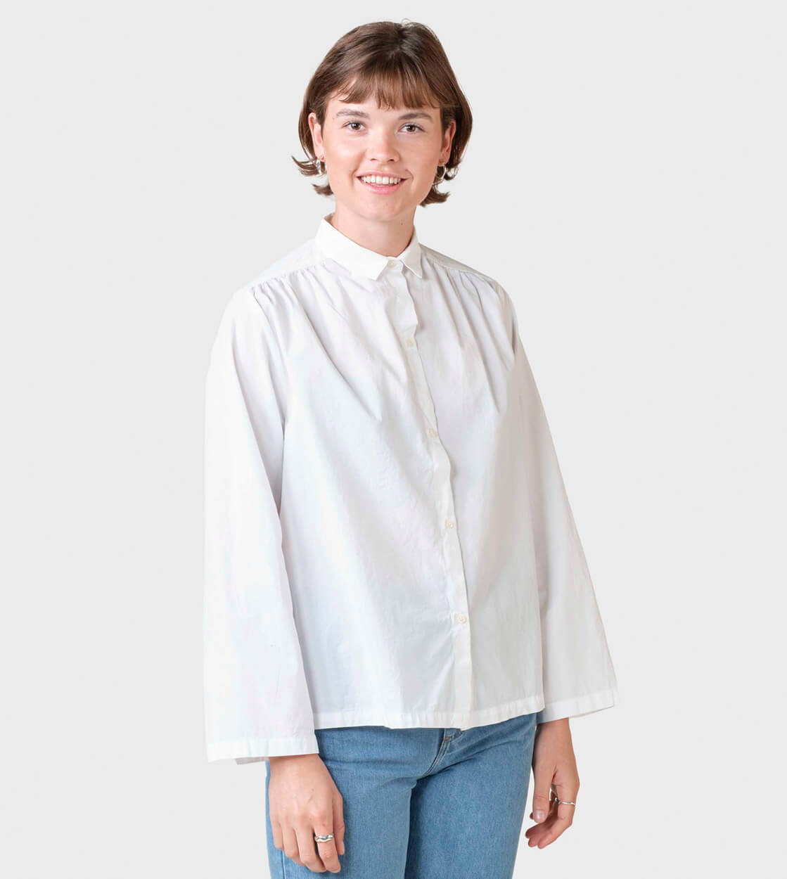 Klitmoller W Shirt Gitte Poplin white