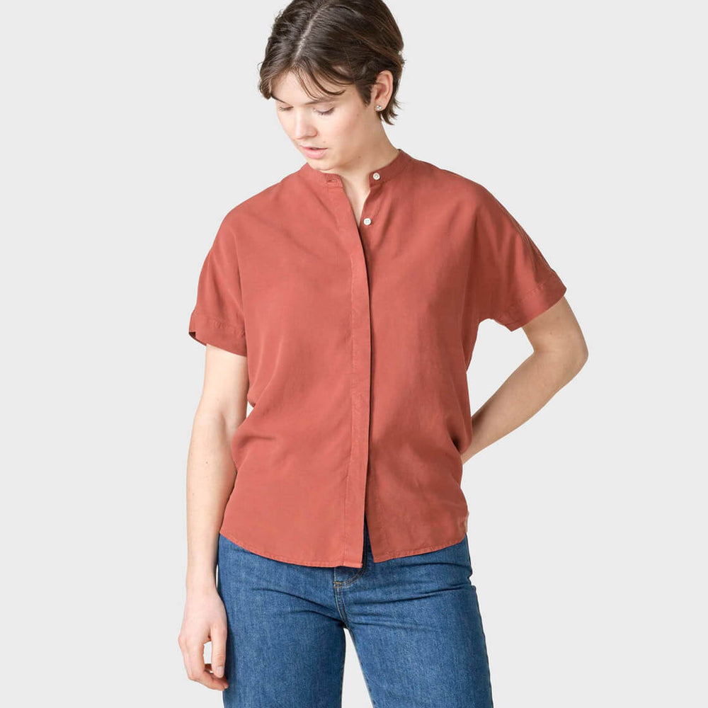 Klitmoller W Shirt Li red terracotta