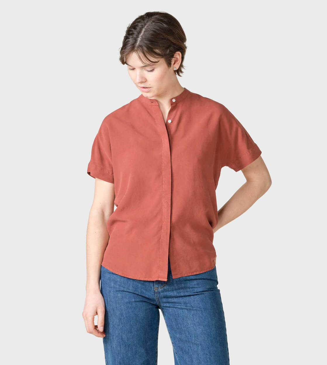 Klitmoller W Shirt Li red terracotta