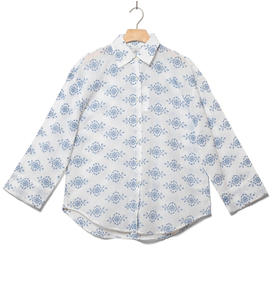 Klitmoller W Shirt Mimi white/surf blue