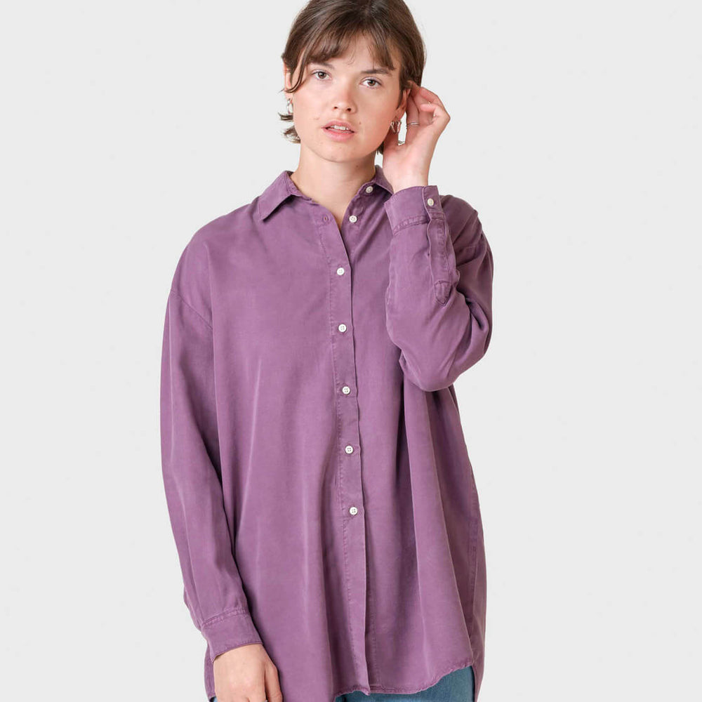 Klitmoller W Shirt Ofelia Lyocell purple dark berry