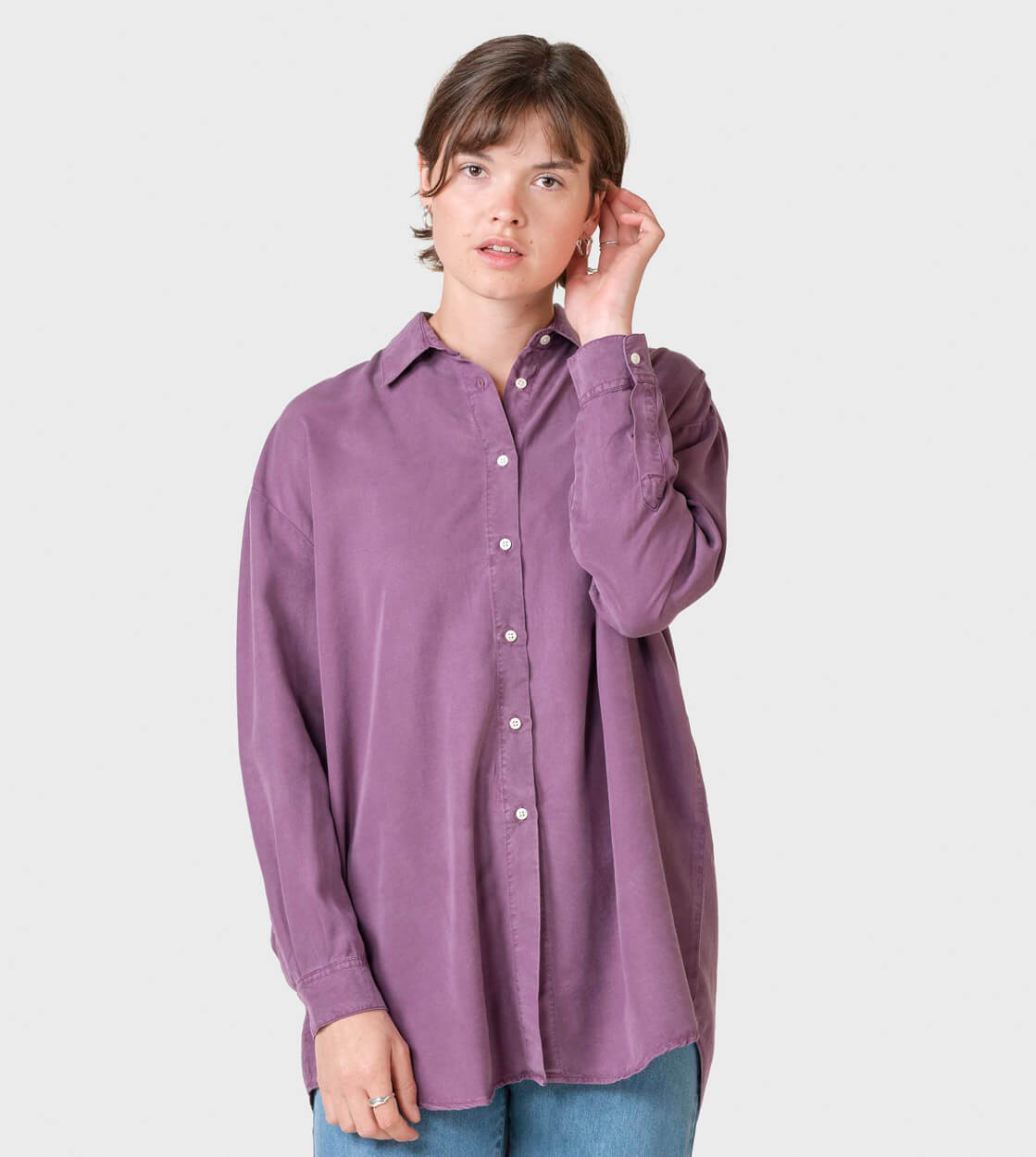 Klitmoller W Shirt Ofelia Lyocell purple dark berry