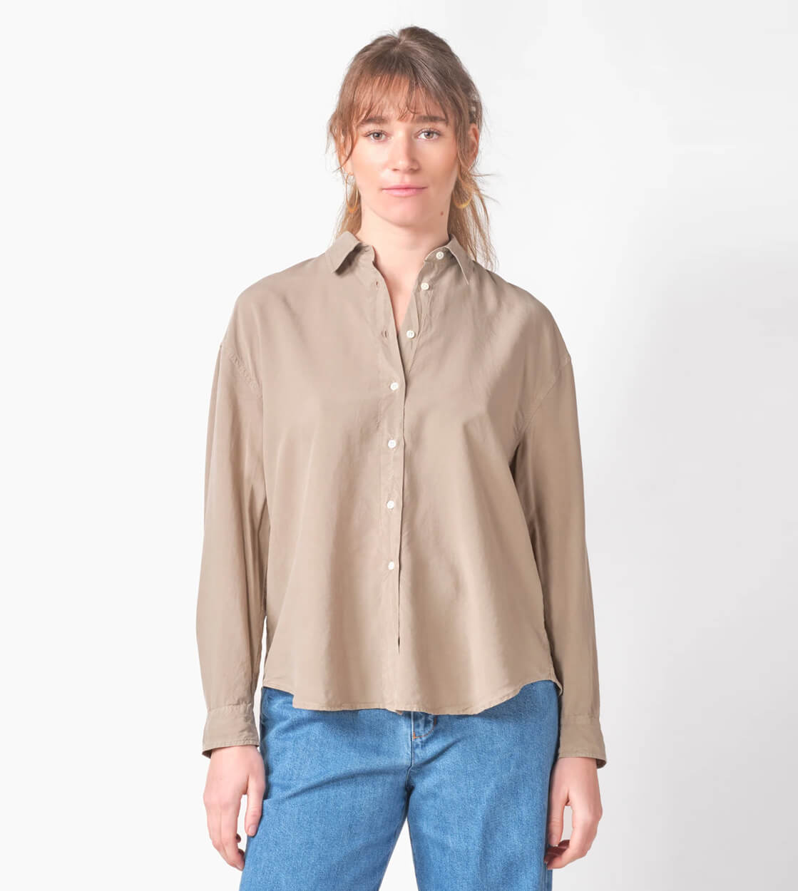 Klitmoller W Shirt Ofelia Short Lyocell beige cashew