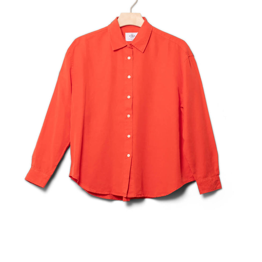 Klitmoller W Shirt Ofelia Short Lyocell red