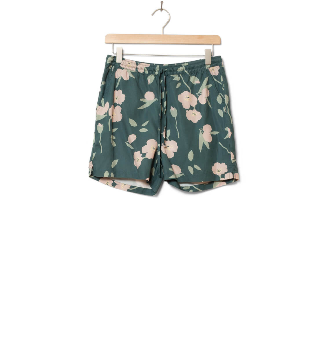 Klitmoller W Shorts Miriam green moss bottom/sage/rose flowers