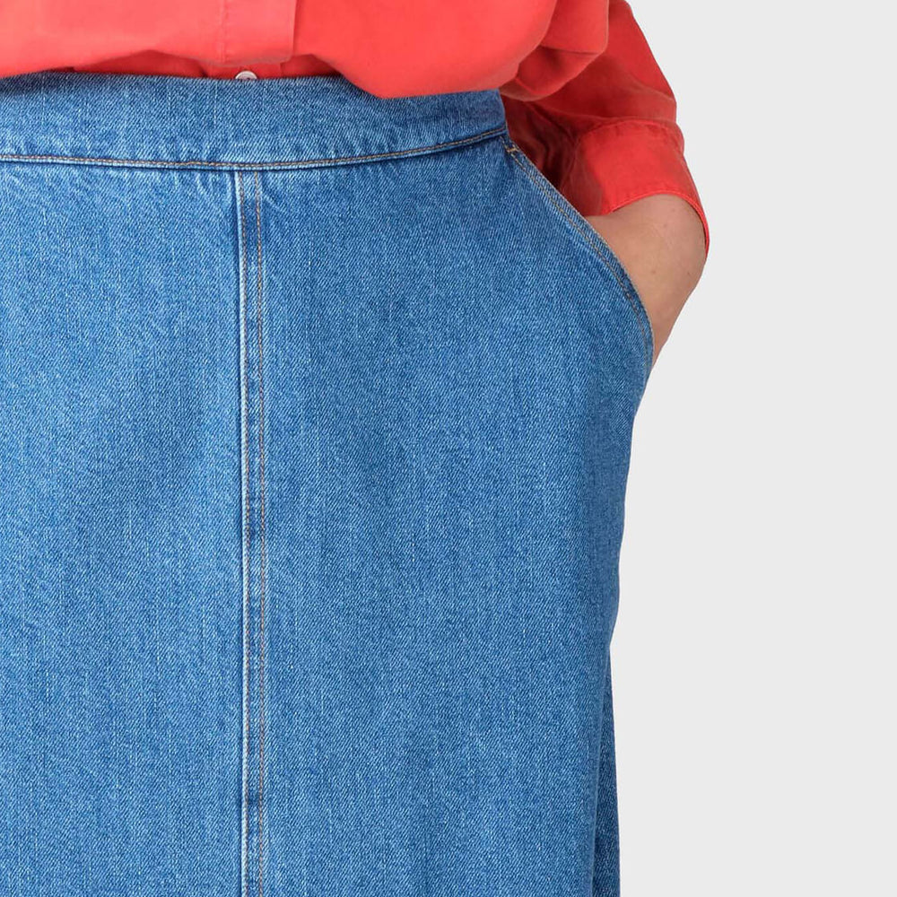 
                      
                        Klitmoller W Skirt Amber Denim blue light stonewash
                      
                    