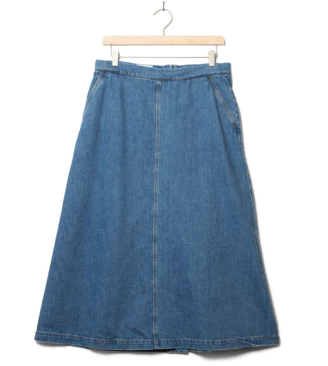 Klitmoller W Skirt Amber Denim blue light stonewash