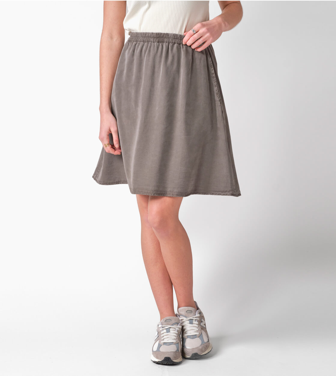 Klitmoller W Skirt Ramona Short brown taupe