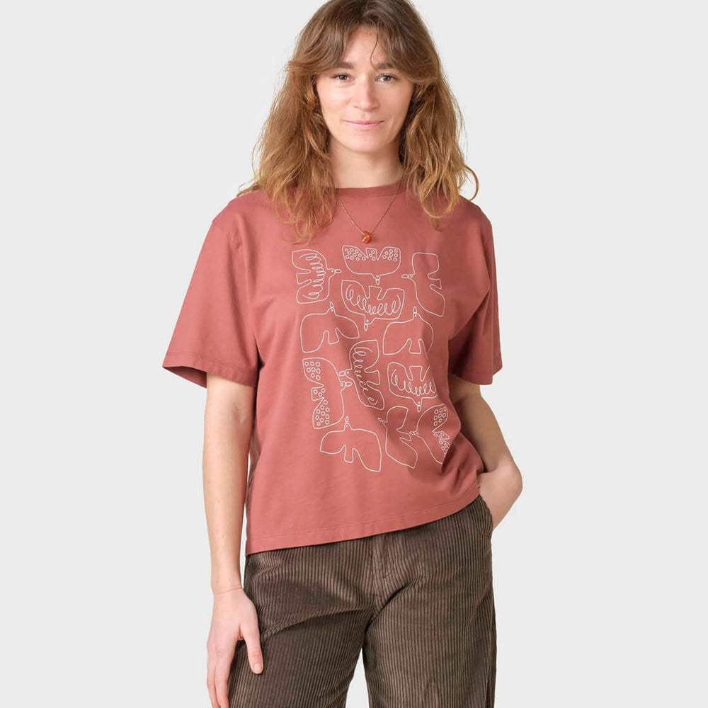 Klitmoller W T-Shirt Berit red burnt sienna