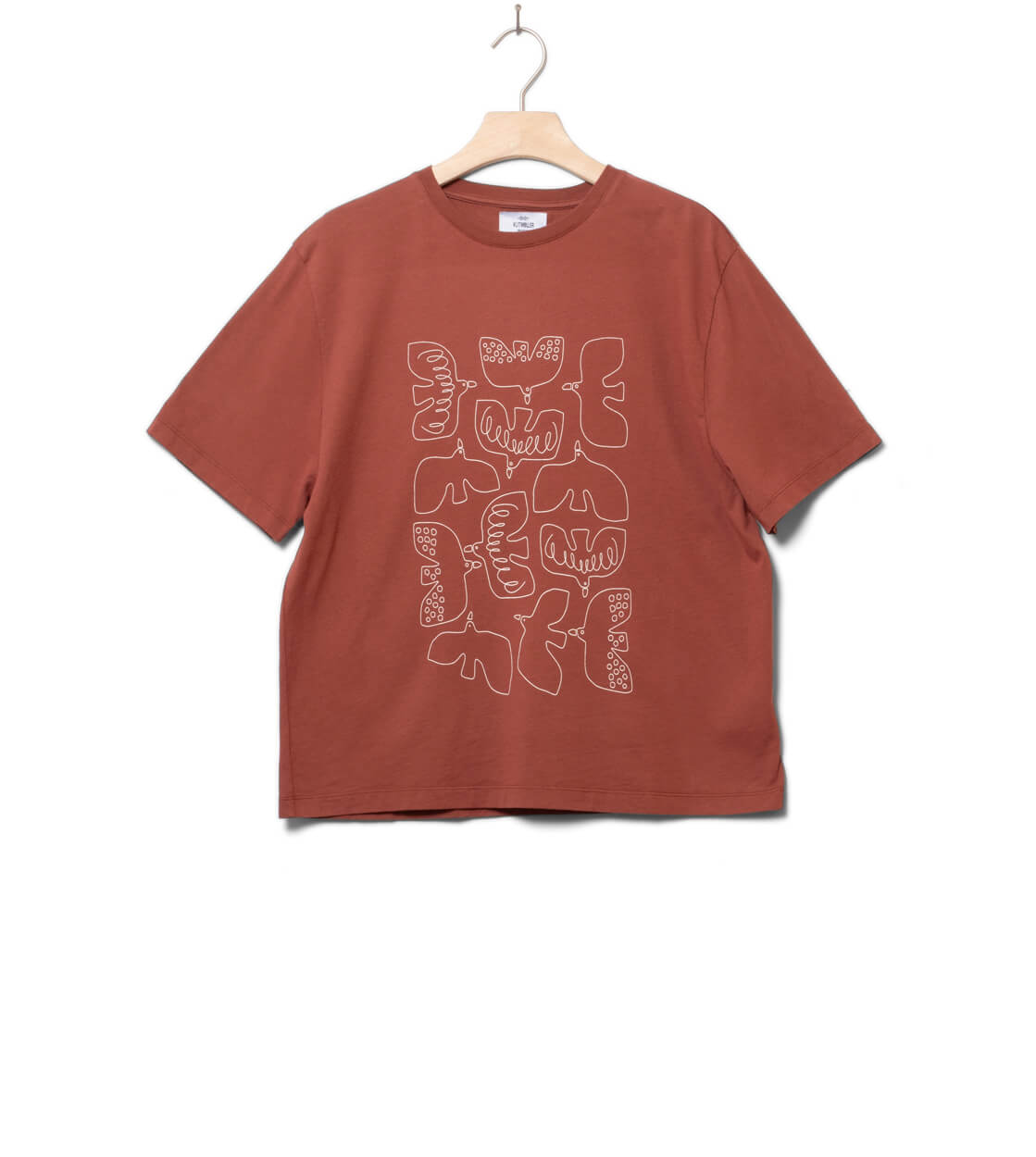 Klitmoller W T-Shirt Berit red burnt sienna