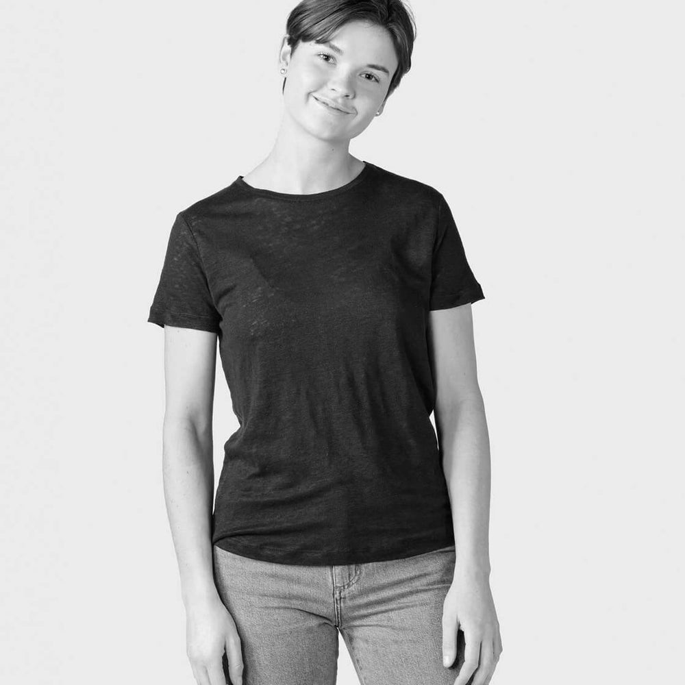 Klitmoller W T-Shirt Rikke linen black